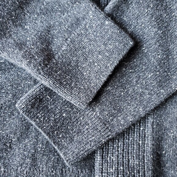 Barbour Men's Full Zip Wool Blend Sweater (Charcoal, S) - NWOT - Picture 8 of 12